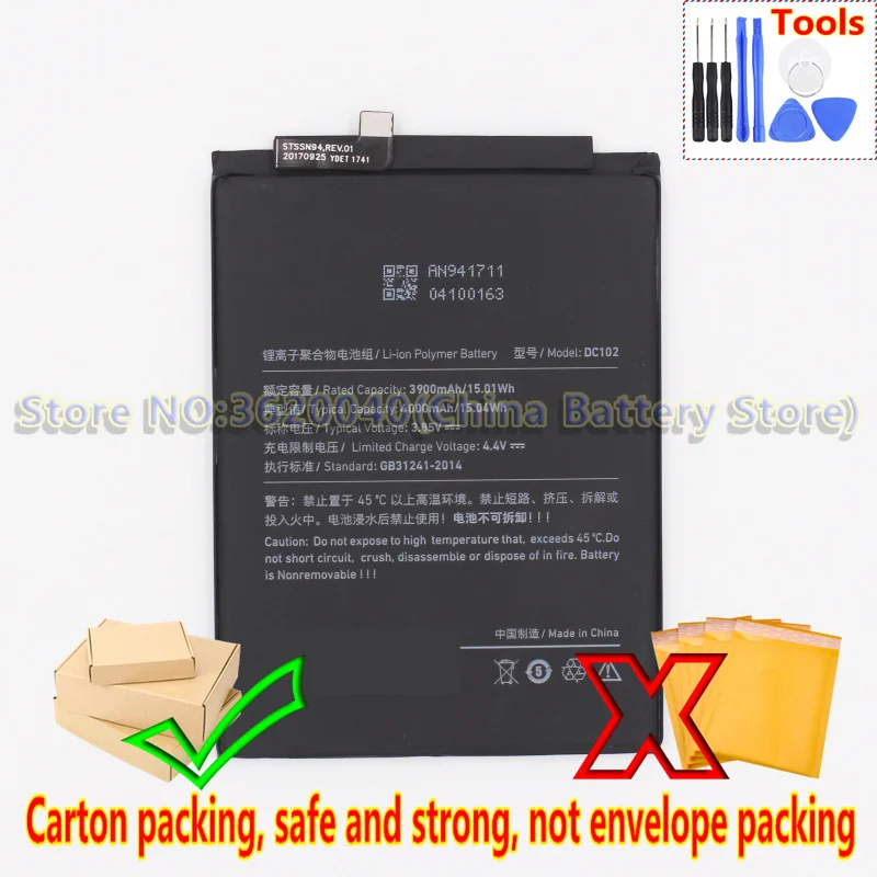 GND 4000 мАч/15.04Wh DC102 сменная батарея для смартфона Smartisan U3 OC105 встроенный литий ионный