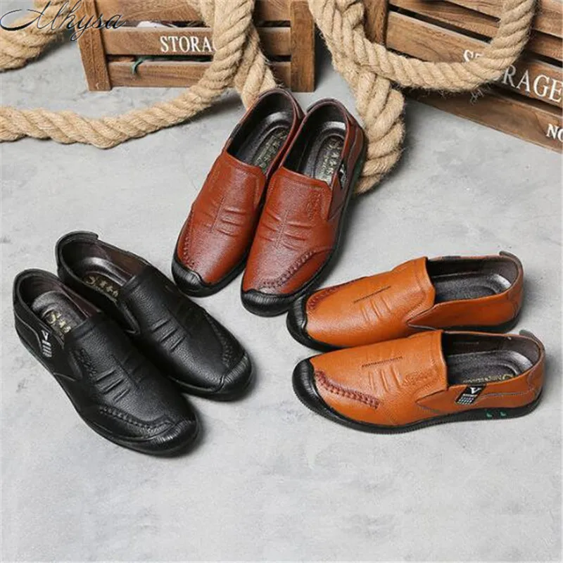 Mhysa 2019 new classic men's comfortable fashion casual shoes Loafers men's spring autumn high quality shoes flat shoes L314 Mhysa 2019 new classic men's comfortable fashion casual shoes Loafers men's spring autumn high quality shoes flat shoes L314