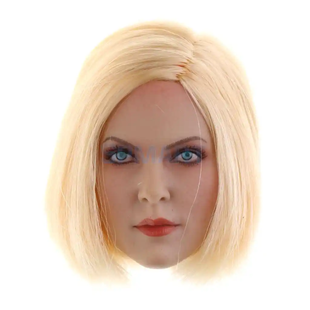 1 6 Scale Western Blonde Short Hair Pretty Girl Head Sculpt