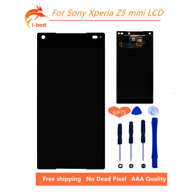 

1pcs No Dead Pixel display for sony xperia Z5 Mini Z5 Compact E5823 E5803 lcd touch screen Digitizer Assembly Replacement