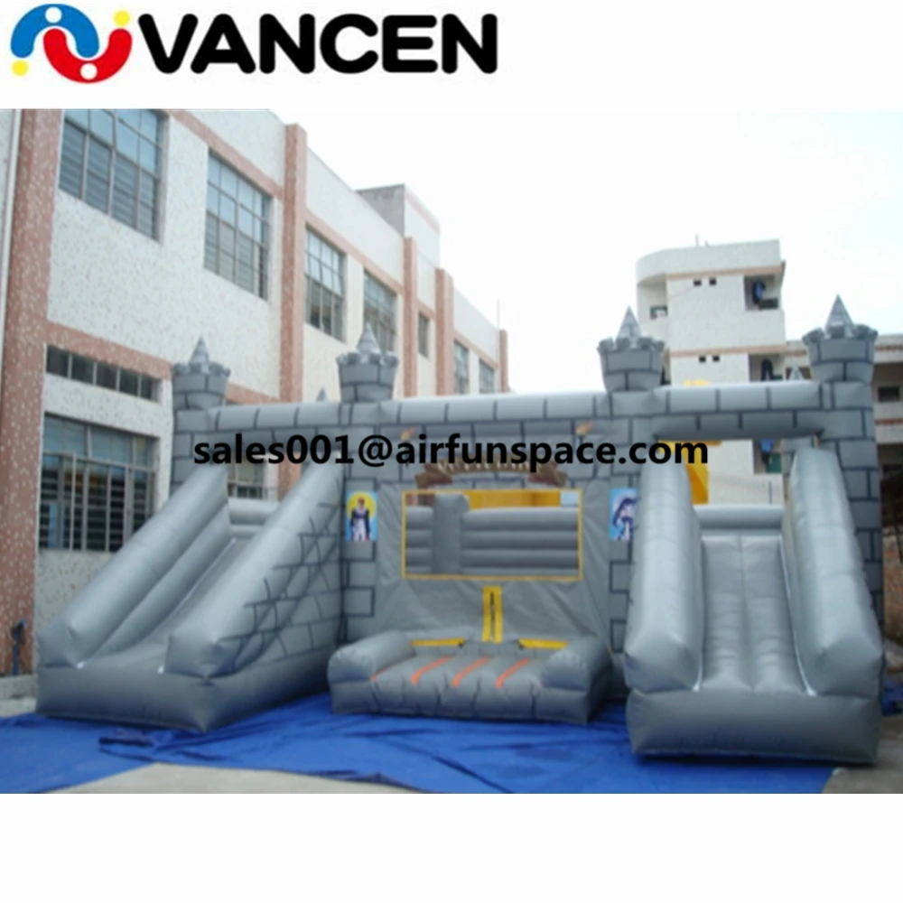 0.55mm PVC tarpaulin bouncy castle inflatable water slide commercial double slide inflatable castle combo for park for rental 0.55mm PVC tarpaulin bouncy castle inflatable water slide commercial double slide inflatable castle combo for park for rental