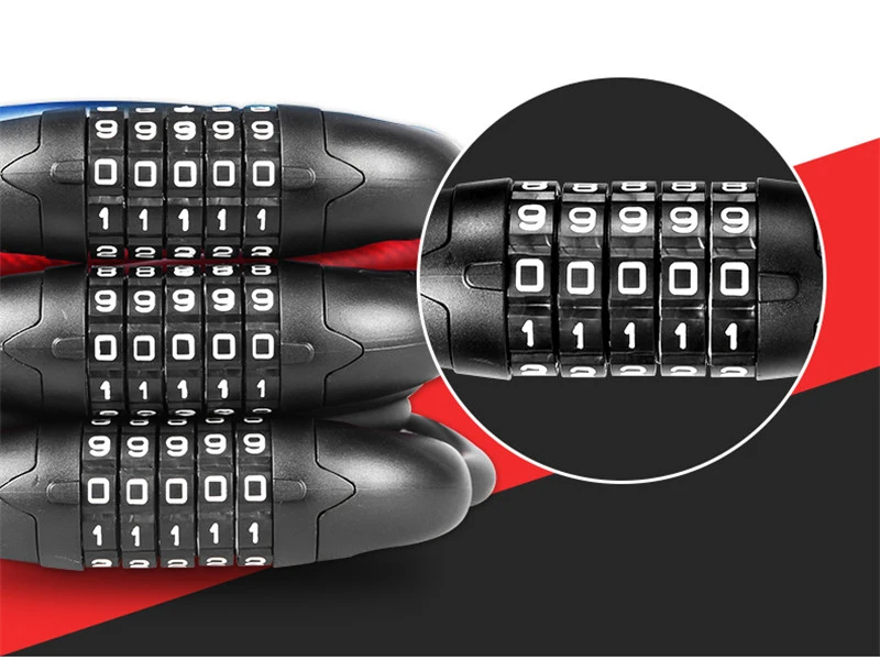 SAHOO 1500 мм велосипеда 5 букв кодовый замок Комбинации спиральный велосипед Сталь Cable Lock Велоспорт паролем велосипедный замок аксессуары