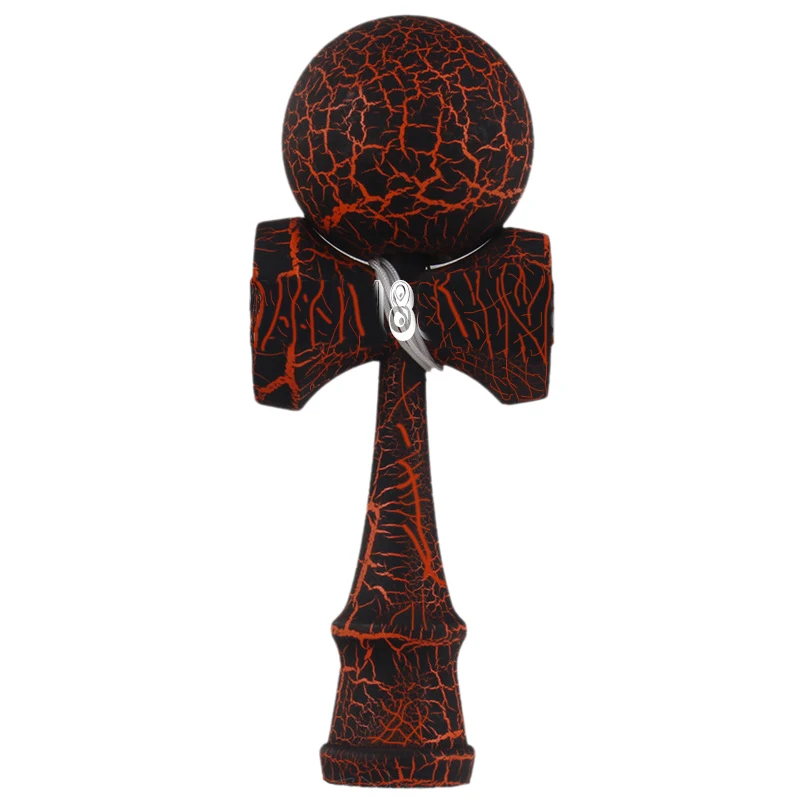 Full Crackle Wood Kendama Ball Education Traditional Game Toy New
