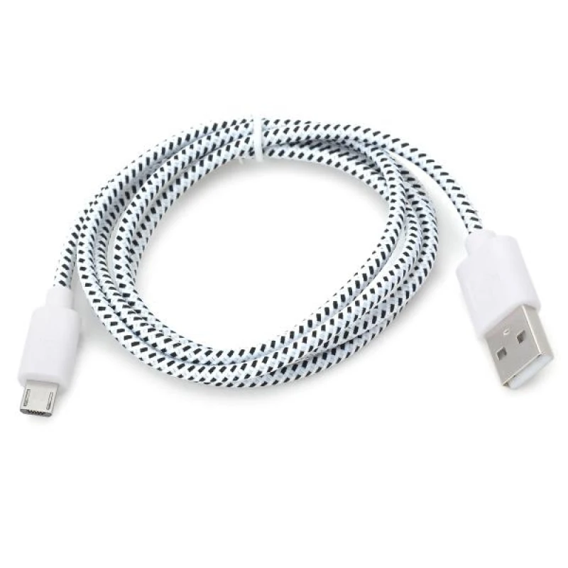 QUWIND Nylon braided Cable 1 M 2 M Micro USB Charging Data Cable for HuaWei Android Samsung HTC Cell Phones