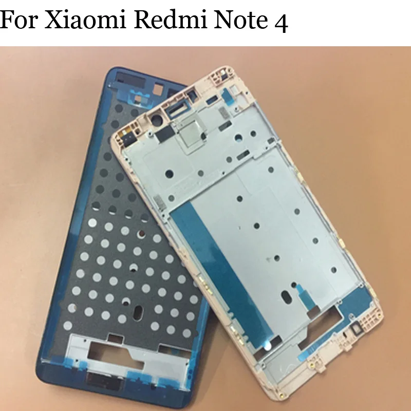 ЖК-дисплей держатель передняя рамка для Xiaomi Redmi Note 4 Корпус чехол средняя рамка для Xiaomi Redmi Note 4