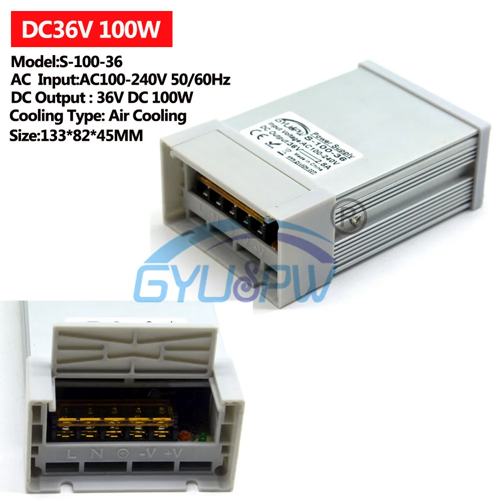 36V100W