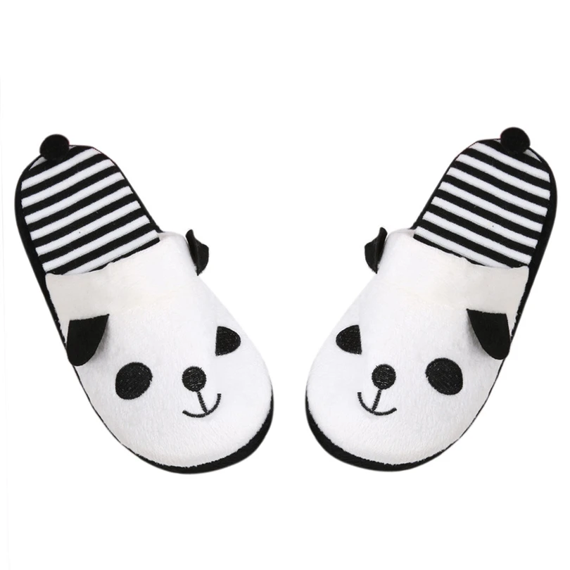 

SIKETU Slipper Women Lovely Cartoon Panda Home Floor Soft Slippers Indoor slip on Dachshund plush slippers Slides With Fur A20