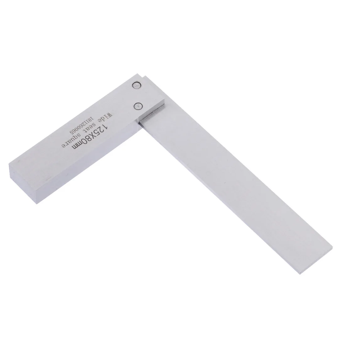 1Pcs Machinist Square Ruler 90 Degree Right Angle Engineer Precision Ground Steel Hardened Right Angle Ruler Durable