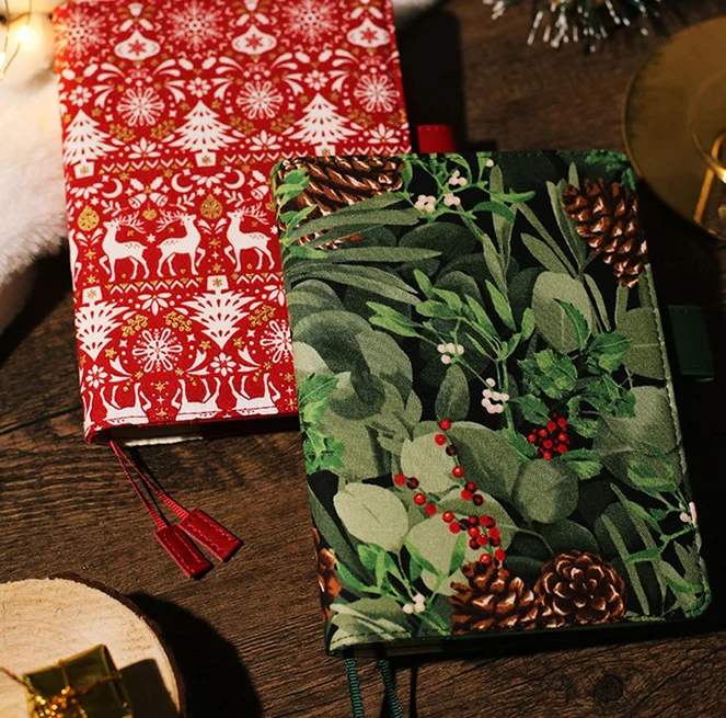 

Happy New Year Japan Fashion Limited Edition Diary Cover A5 A6 Hobonichi Journal Style Farbic Softcover 1 Piece