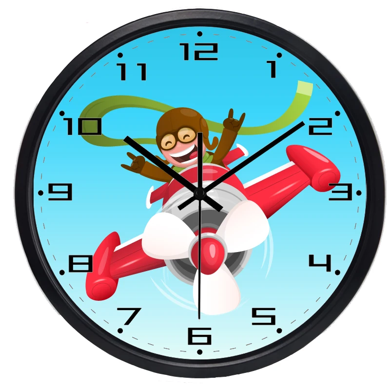 Мультяшные детские настенные часы для мальчика|wall clock|clock for boysclock wall clock |