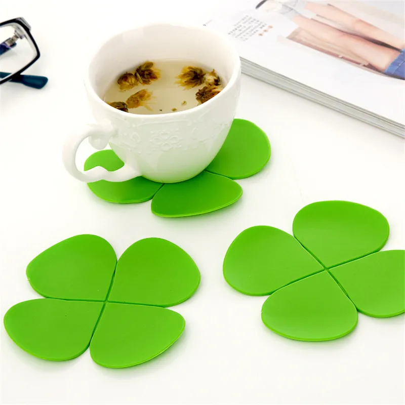 Online Get Coffee Cup Coasters Aliexpress Alibaba Group 5pcs Lot Flower Petal Shape Cup Coaster Mixed Colors Tea Coffee Mat Table