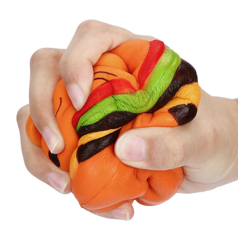 Jumbo Кот гамбургер ароматизированный медленно поднимающийся изысканный ребенок мягкая Подарочная игрушка Nov 17 Прямая поставка