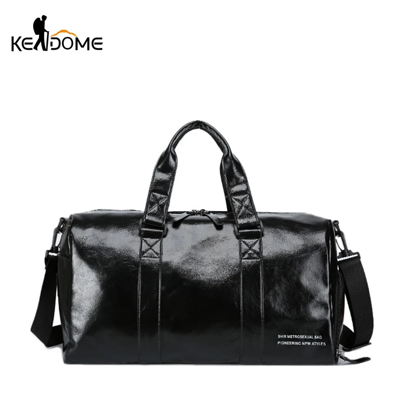 

Leather Gym Bag Fitness Sports Bags For Women Men Yoga Mat Tas Travel Luggage Sac De Sport with Shoes bag Sporttas 2019 XA824WD