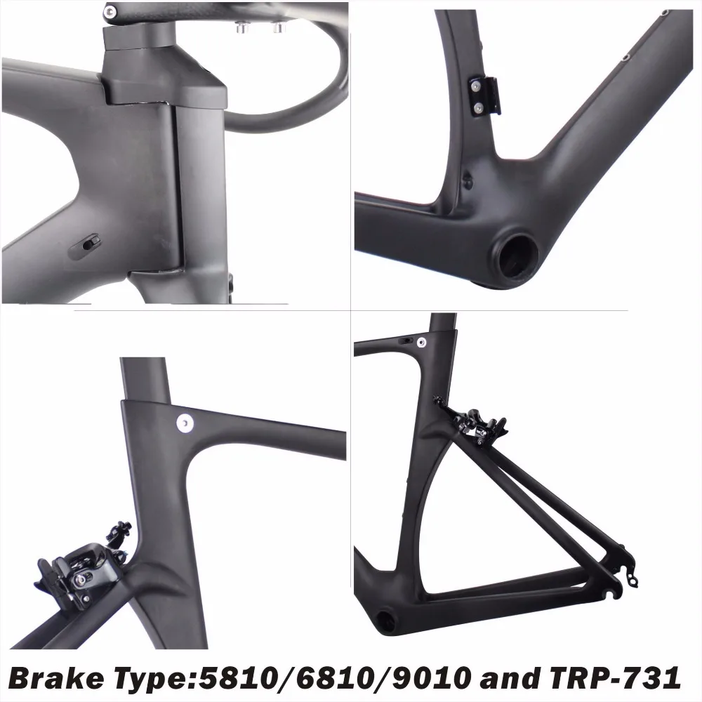 Best 2018 Miracle New Design Carbon Aero Bicycle Frame 49cm,52cm,54cm,56cm,59cm BB86 UD matte 3