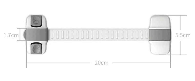 10 шт./лот, детские защитные замки, устойчивая длина, замок холодильника, детский шкаф, ящик для детской безопасности, безопасный длинный замок для малышей