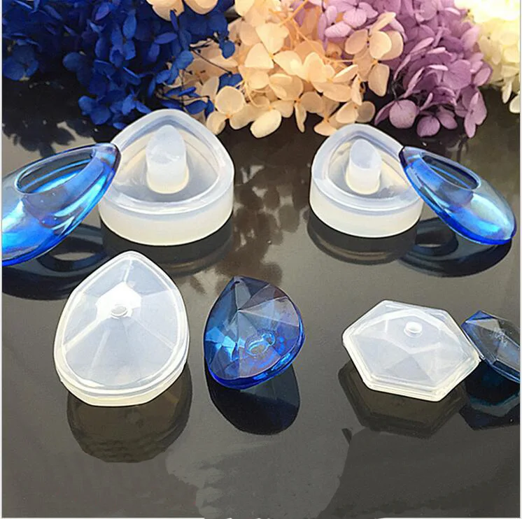 1pcs Liquid Silicone Mold Diy Resin Jewelry Pendant Necklace Pendant