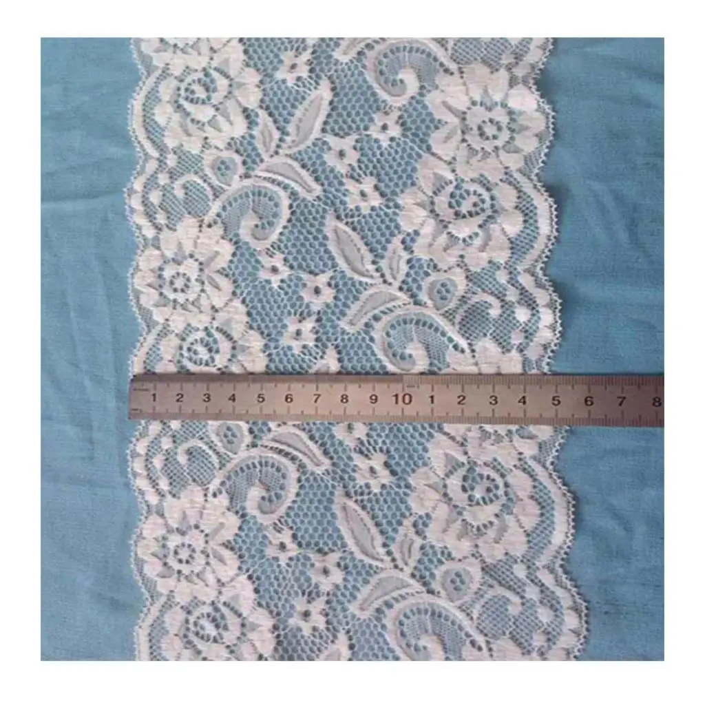 5 Yards 15cm Floral Stretch Lace Trim Ribbon DIY Handmade Sewing Accessories Strap Craft/Dress&Headband/Decoration/Gift Wrap