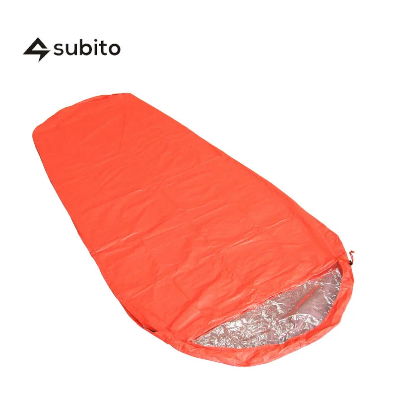 SUBITO Mummy Single Person Emergency Sleeping Bag Mummy Style Thermal Reflection Sleeping Bags for Outdoor Camping