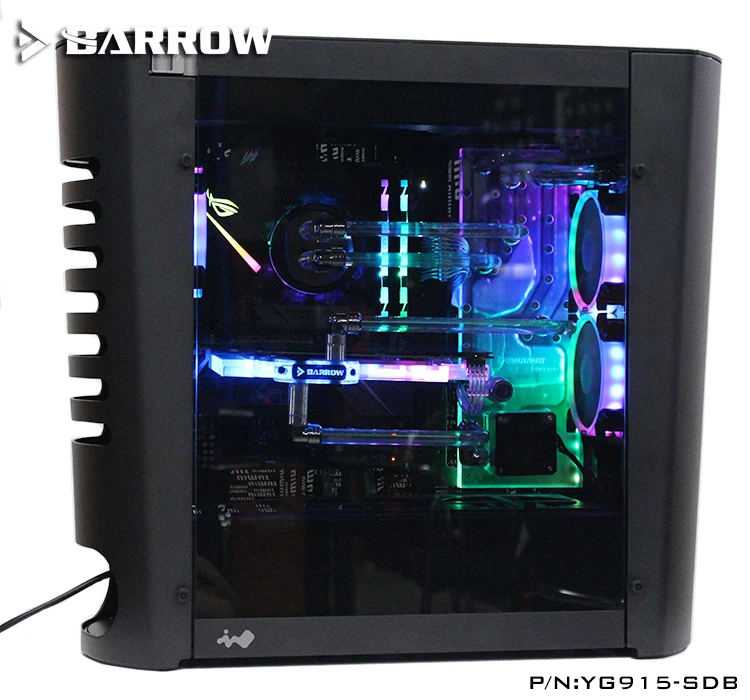 Best Price Barrow Acrylic Board Water Channel Solution kit use for IN WIN 915 Computer Case / Kit for CPU and GPU Block / Instead reservoir