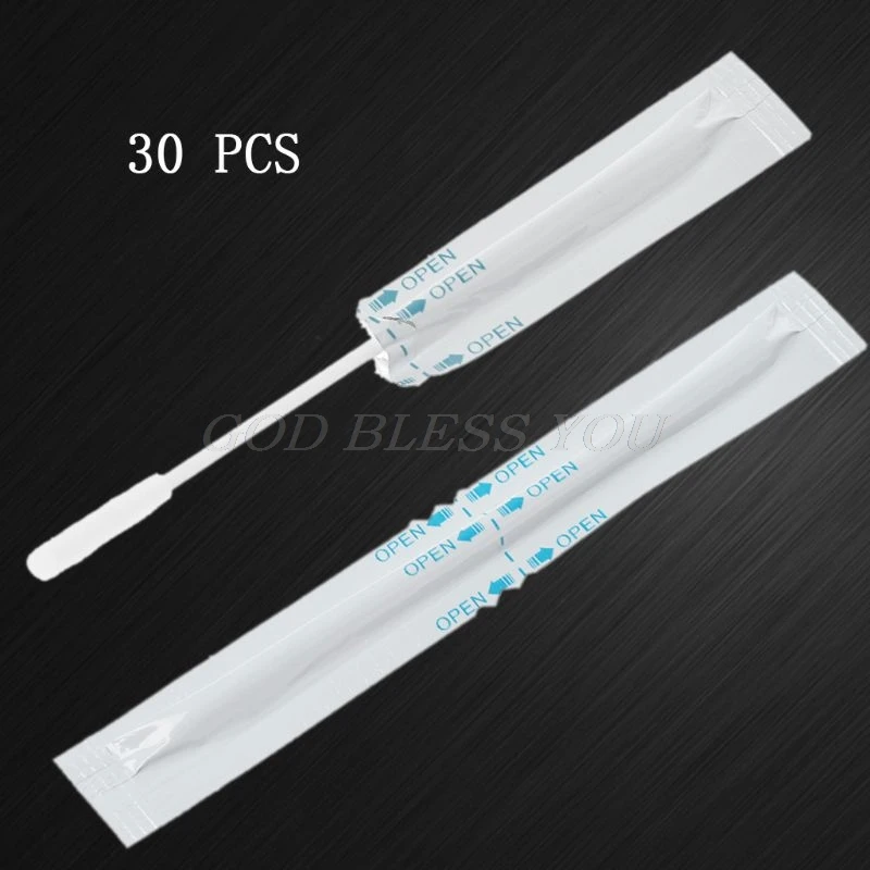 

30Pcs/Box Wet Alcohol Cotton Swabs Double Head Cleaning Stick For IQOS 2.4 PLUS LIL/LTN/HEETS/GLO Heater Cigarette Accessories