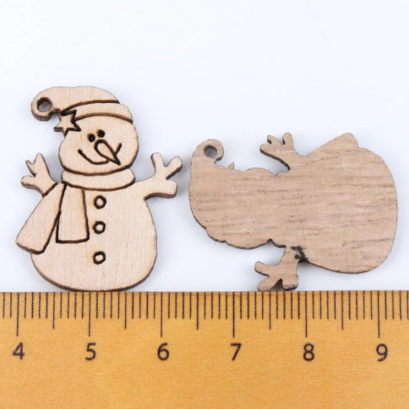 Description Picture 4 of itemWooden Christmas Series Pattern Scrapbooking Craft DIY Embellishment for Handmade Sewing Home Decoration 25-35mm 20pcs MZ175