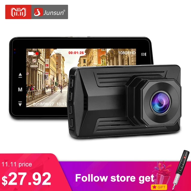Junsun 2018 видеорегистратор 3" регистратор Full HD 1080P dashcam видеорегистраторы автомобильные dash camera авторегистратор car camera регистратор автомобильный видео регистратор