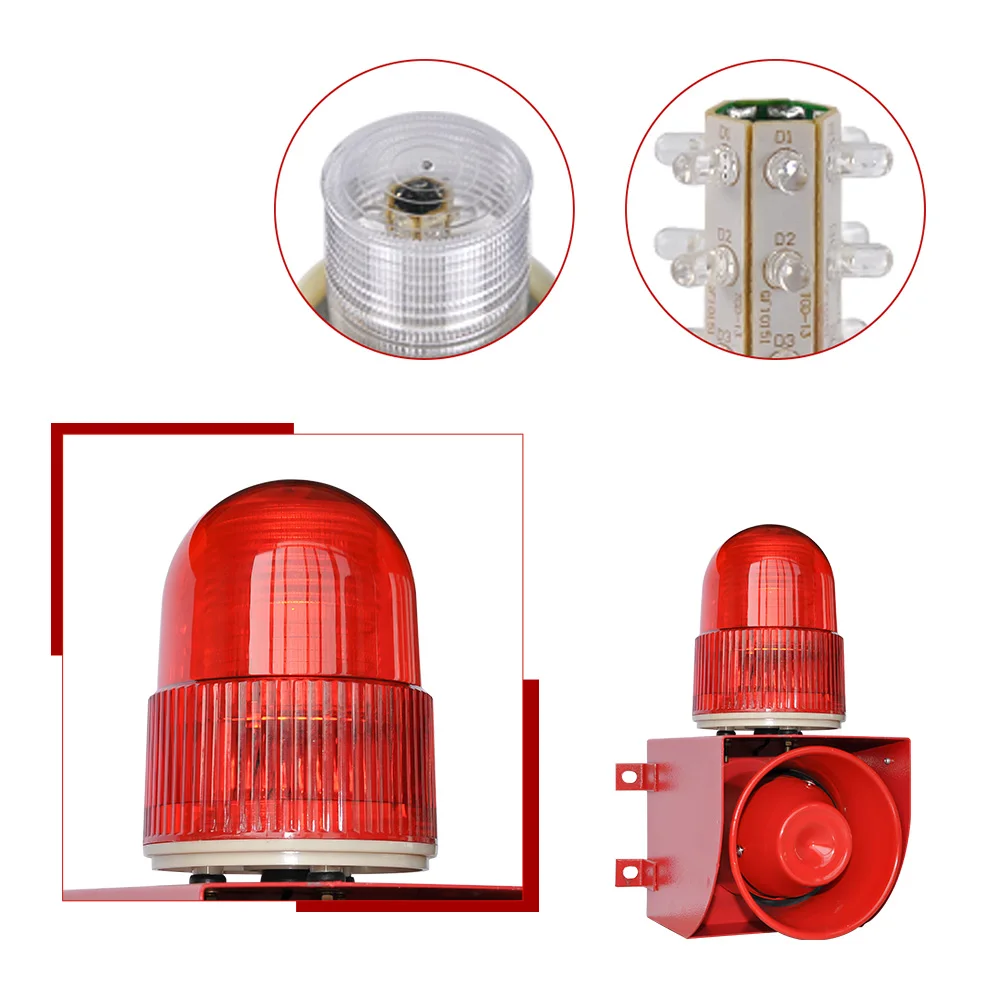 YS-01Y Sound and light alarm 115dB siren safety alarm Industrial alarm kit flashing light Security Alarm wireless control YS-01Y Sound and light alarm 115dB siren safety alarm Industrial alarm kit flashing light Security Alarm wireless control