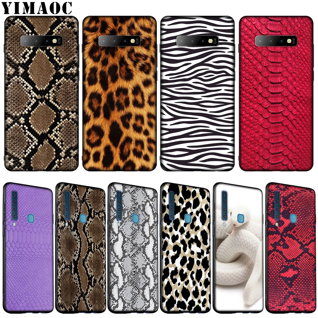 

YIMAOC Pink Snake Skin DIY Printing Drawing Soft Silicone Phone Case for Samsung Galaxy S10 E S9 S8 Plus S6 S7 Edge S10e Cover