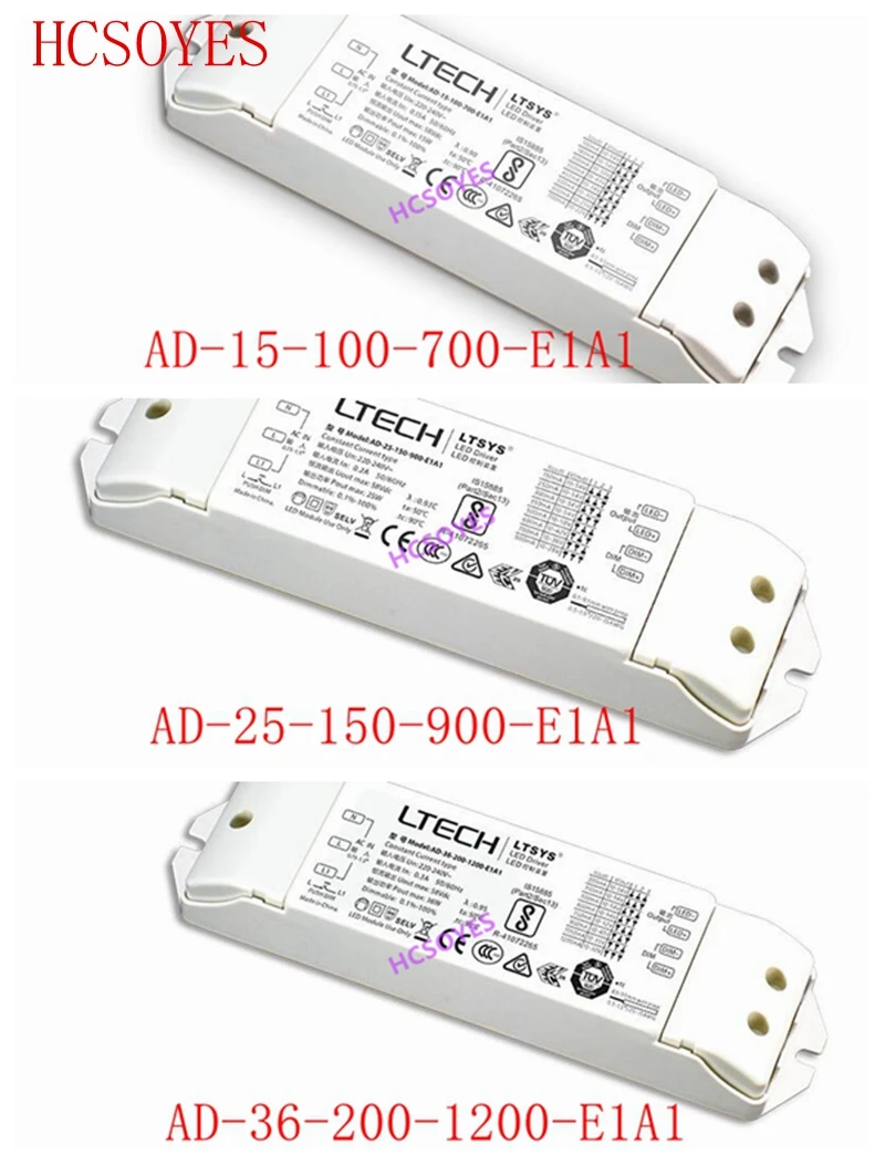 LTECH AD 15 100 700 E1A1/AD 25 150 900 36 200 1200 E1A1 0/1 10 в драйвер светодиодной ленты адаптер питания