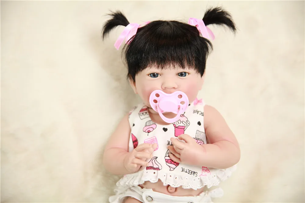 Полностью силиконовая виниловая Кукла Reborn Baby реалистичные куклы для младенцев 14