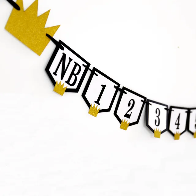 1st birthday banner mensal