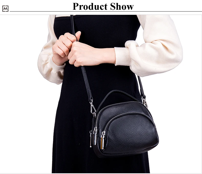 Lomelobo Women Genuine Leather Handbags Lady Litchi Pattern Shoulder Bag Casual Totes & Crossbody bags Female Girl Messenger Bag 2019 HBL222 Details (11)
