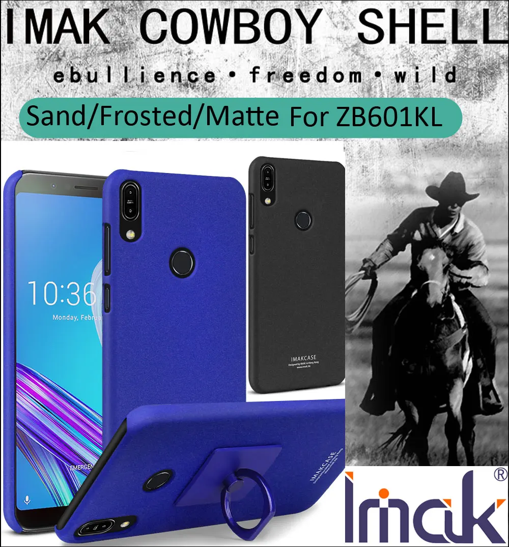 

imak Cowboy Case For Asus Zenfone Max Pro M2 M1 ZB631KL Matte Frosted Plastic PC Protector Cover