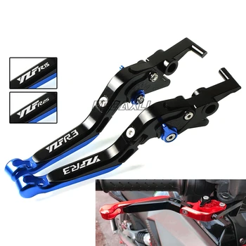 

For Yamaha YZF R15 R25 R3 YZFR15 YZFR25 YZFR3 CNC Aluminum Handle Grips Motorcyle Brake Clutch Levers Folding Extending