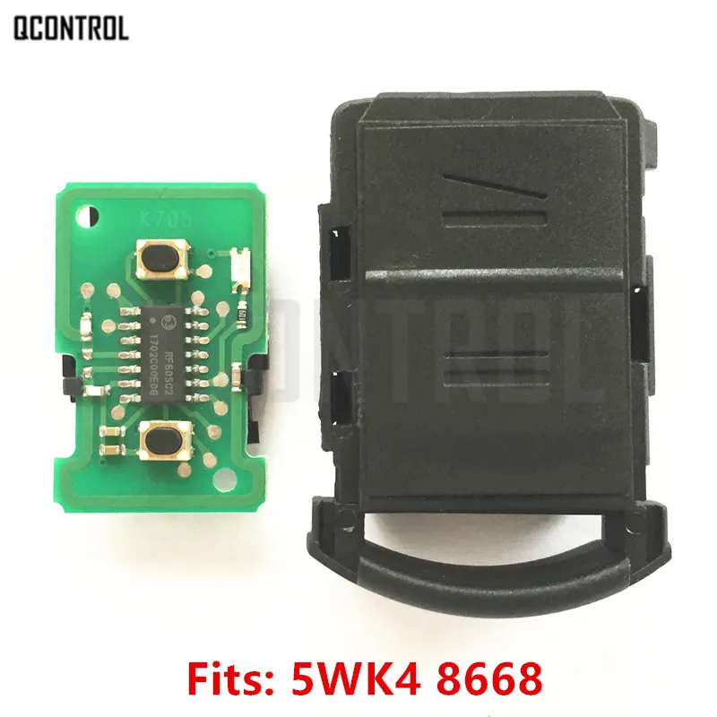 

QCONTROL Car Remote Key Head DIY for OPEL/VAUXHALL 5WK48668 AGILA MERIVA ASTRA CORSA C COMBO VAN TIGRA VECTRA 433MHz