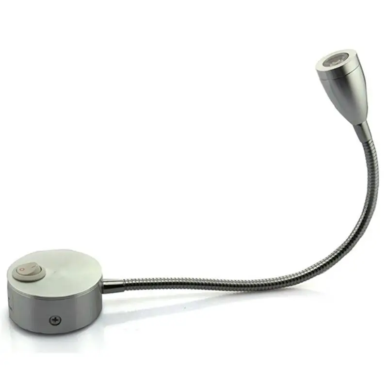 AC 85 265V 3W 360 Degree Flexible Hose LED Wall Lamp Flexible Arm Light