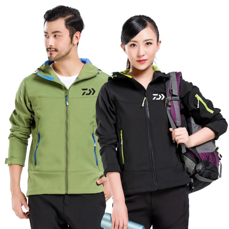 

DAIWA Dawa New fishing suits jackets soft shells Spring models women warm windproof waterproof outdoor coat