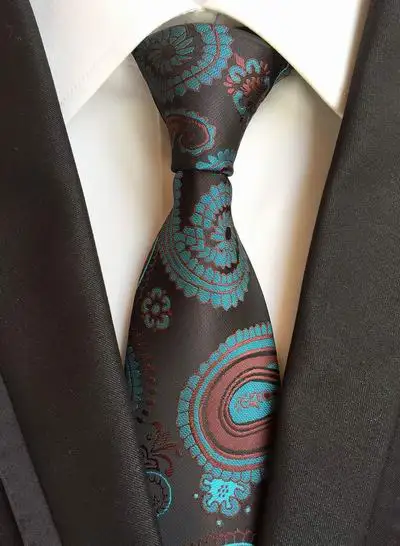 Дизайн в полоску золотые галстуки на шею Шелковый Классический мужской галстук 8 см галстуки с рисунком Пейсли для мужчин галстук деловой Свадебный галстук вечерние Gravatas - Цвет: 54