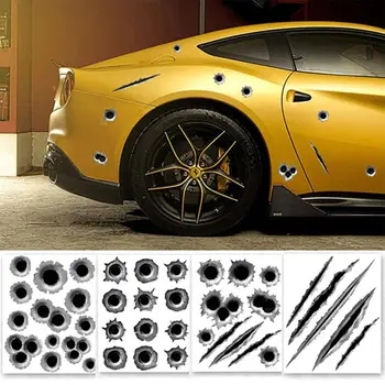 

Cool Funny Bullet Hole Pattern Car Motorcycle Helmet Bike D I Y Sticker Decal