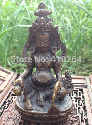 

0116P [old craft ] fast Shipping Antique chinese buddha Bodhisattva Bronze Buddha Statue 8.8cm