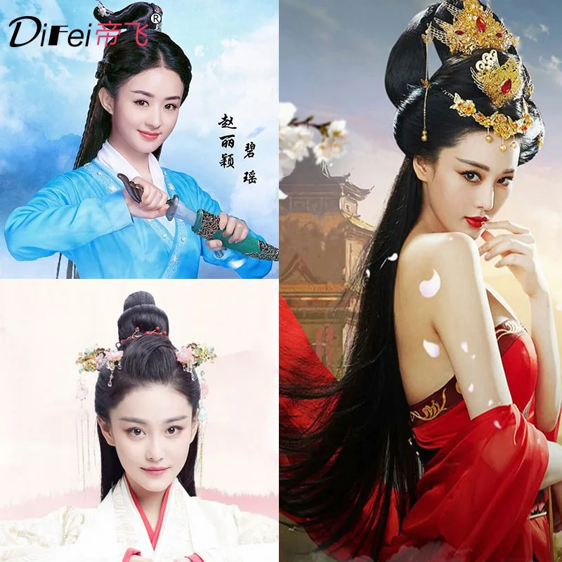 DIFEI Synthetic Chignons Hair Scrunchies Extensions Hair Piece Wrap Ponytail Hair Tail Updo Fake Hair Bun Hairpiece Accessories