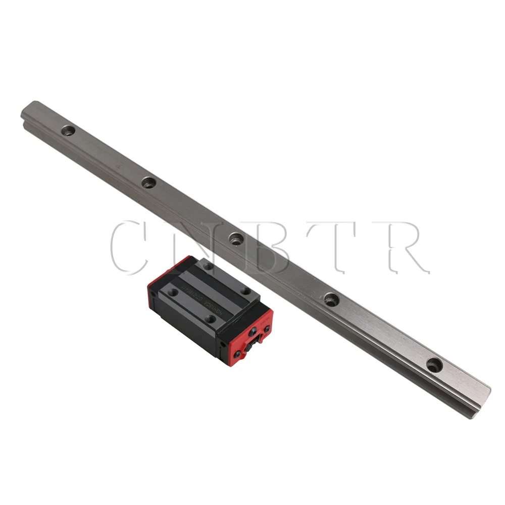 

CNBTR 300mm Length HG15 Linear Rail Guide with 2Pcs HGH15CA Guide Rail Sliding Block for 3D Printer and Linear Motion