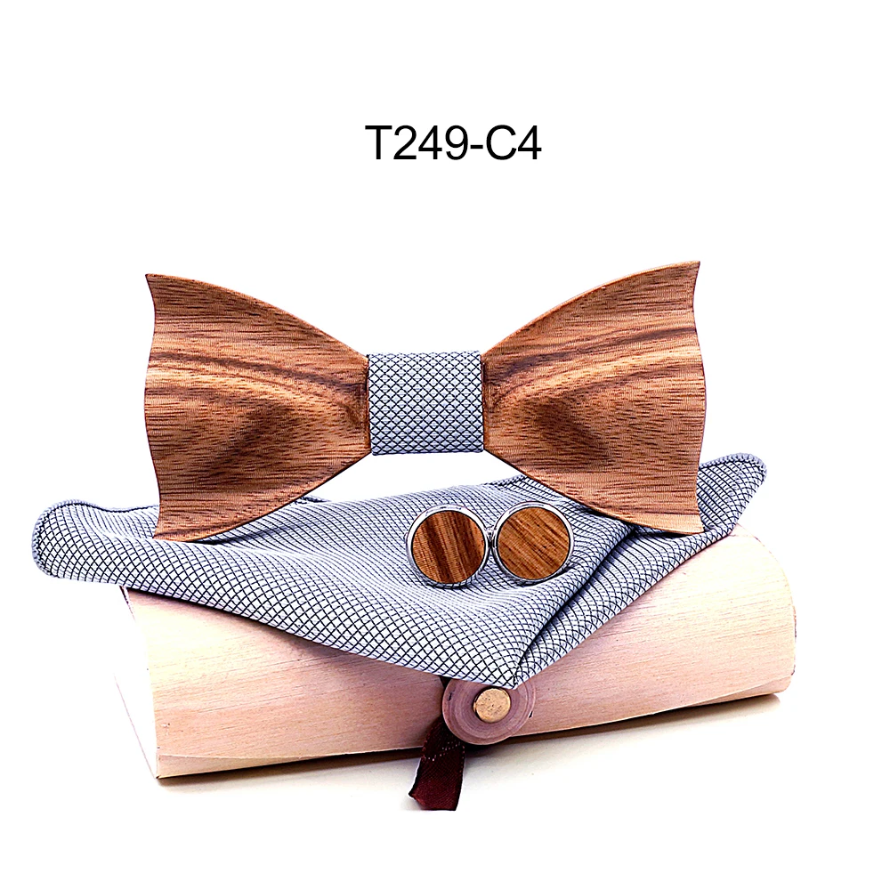 Zebra 3D Wooden Bow Ties for Men Quality men's Wood Bowtie 3D Handmade Butterfly Wood Bow Tie Gravata Silm