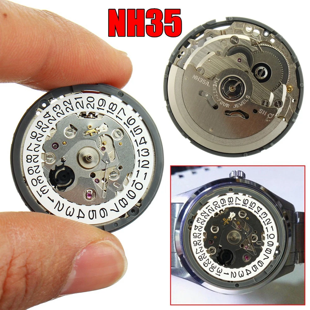 

Automatic Watch Movement Fully High Accuracy Mechanical Movement Wristwatch Winding Watch Movement Day Date Set NH35 NH36 xlia