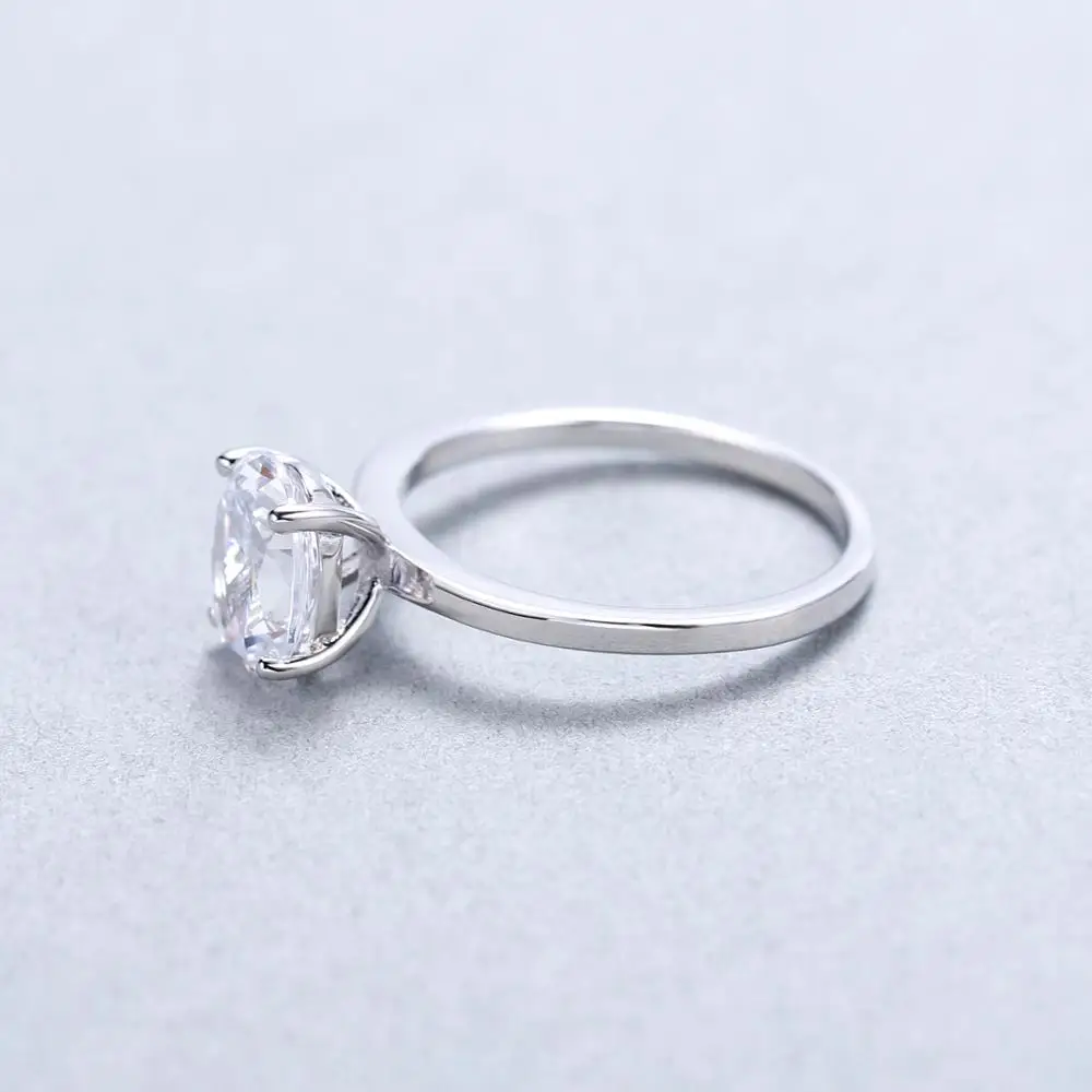 Gem's Ballet 2.79Ct овал, куб, цирконий обручальное кольцо, подлинный 925 пробы, серебряное кольцо для женщин, модное ювелирное изделие