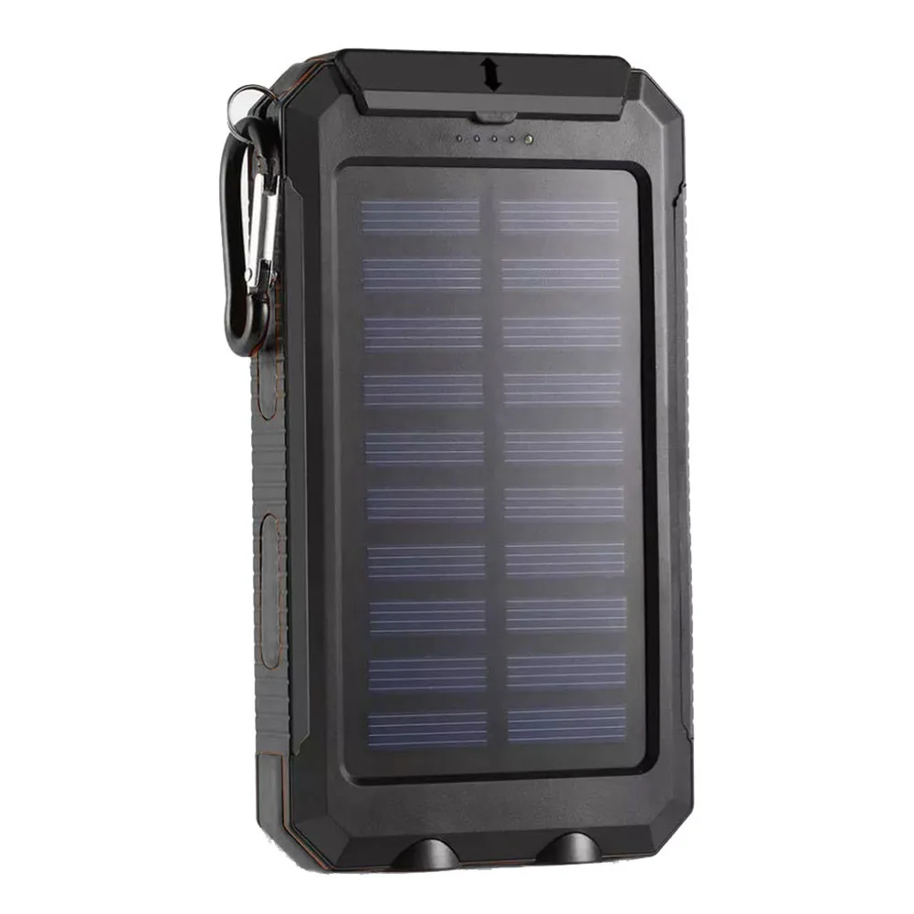 Двойной USB DIY солнечной энергии банк чехол Комплект батарей зарядное устройство Внешняя коробка фонарик