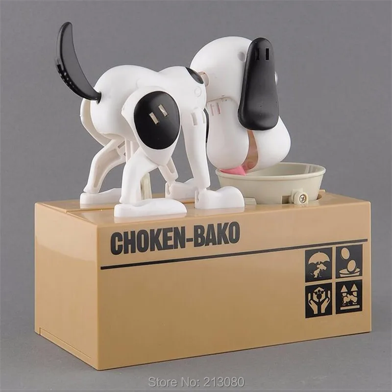 My Dog Piggy Bank Robotic Coin Munching Toy Money Box (4)