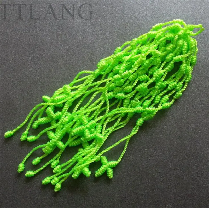 Sprzedaż hurtowa moda promocyjne ręcznie wiązane bransoletka-różaniec Nylon bransoletka-różaniec, 48 sztuk/paczka