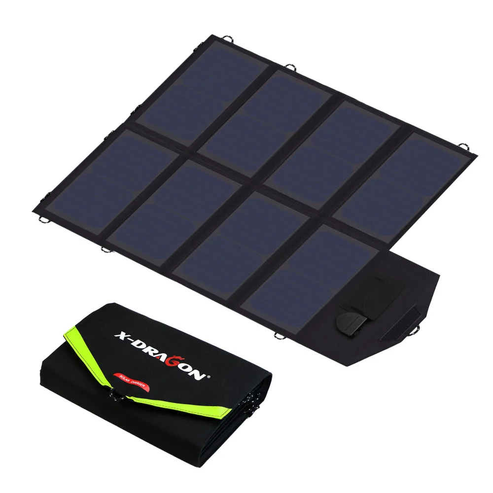 

40W Solar Panel Charger Portable Solar Battery Chargers 5V 12V 18V Charging for Mobile Phones Tablet Laptop 12V Car Battery etc.