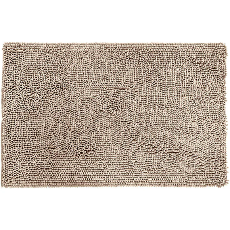 

Bath Rugs Non-Slip Absorbent Bathroom Mats Extra Soft Chenille Plush Doormat